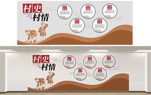 乡村振兴文化墙设计展示