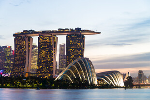 新加坡滨海湾璀璨夜景