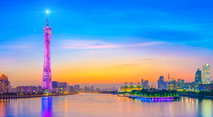 上海外滩璀璨城市天际线