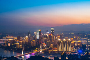 重庆璀璨城市夜景风光