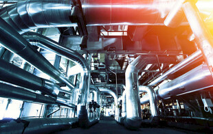 工业管道内部壮观景象