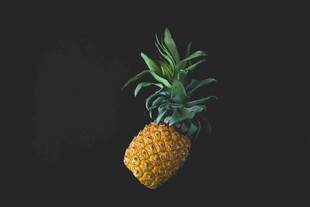 悬挂的新鲜菠萝