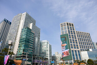 都市繁华高楼景观