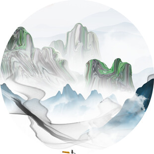 水墨山水意境图