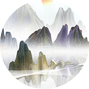 水墨山水意境图