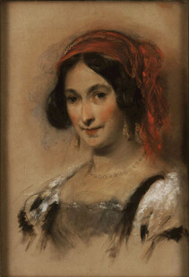 复古装扮的优雅女子