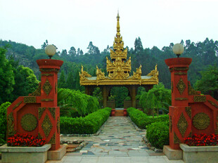 中式古典园林景观大门