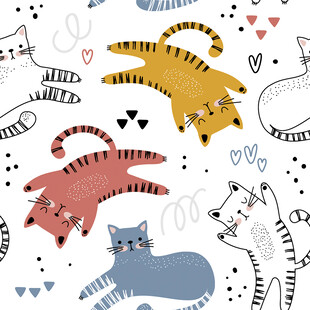 伸懒腰猫