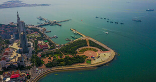 海滨城市美丽海岸线景观