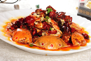 美味香辣蟹图片