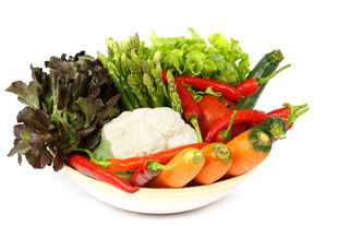 新鲜蔬菜沙拉食材组合