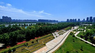 城市绿地景观俯瞰图