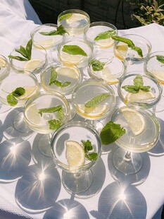 夏日清新柠檬薄荷鸡尾酒