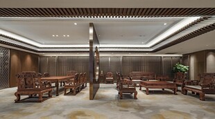 中式典雅会议室场景