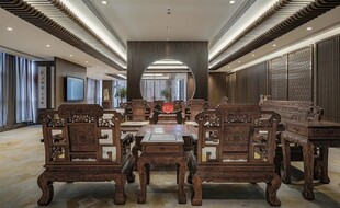 中式古典客厅实木家具