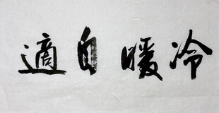 冷暖自知 杨克东书法作品