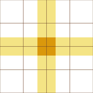 黄色方格图案