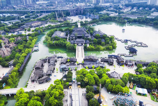 5A风景区春秋淹城景区古建筑