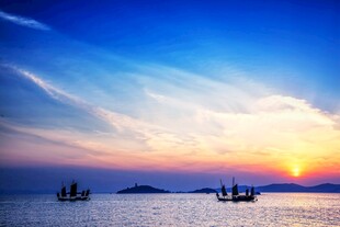 太湖夕照