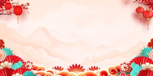 红色背景