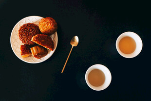 美味糕点配茶饮