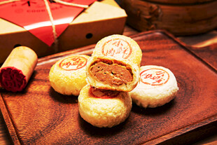 传统美味月饼展示