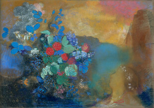 抽象花卉油画艺术作品