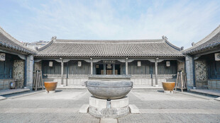 中式古建筑庭院景观
