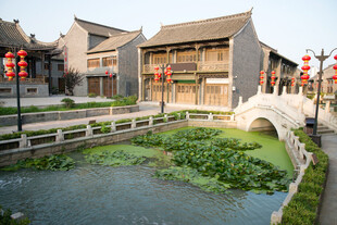 江南水乡古建筑风景图