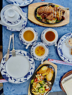 中式精美餐食摆拍