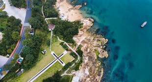 海滨美景俯瞰图