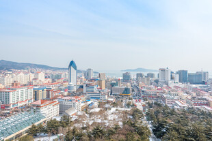 城市全景风光俯瞰图
