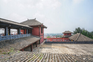 中式古建筑屋顶景致