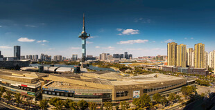 城市地标建筑全景风光