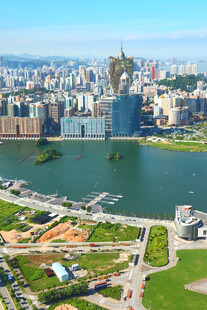 澳门城市景观俯瞰图
