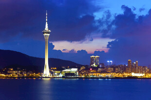 澳门塔夜景风采