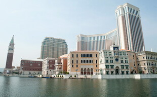 威尼斯风格的繁华滨水建筑