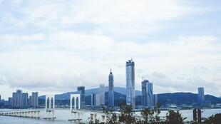 城市天际线现代建筑风光