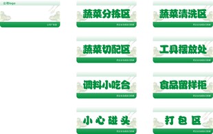 食堂标识牌