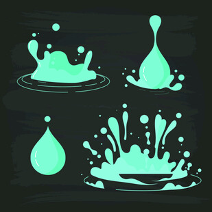 水滴飞溅动态元素集合