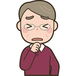 皱眉思索的中年男子