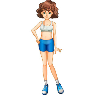 活力运动女孩