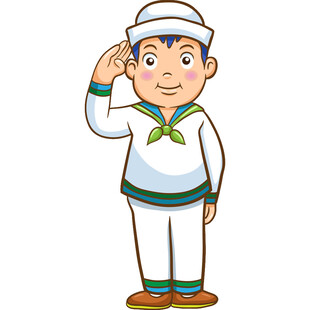 敬礼的小水手