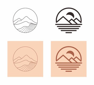 山标志模板