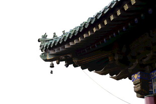 中式古建筑屋檐一角