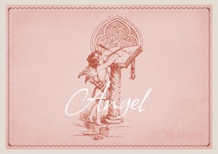 小天使素描画