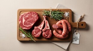 新鲜肉类食材拼盘
