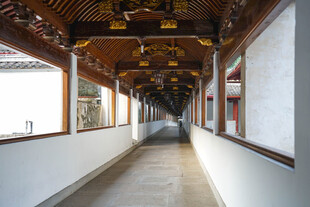 中式长廊古韵建筑美景