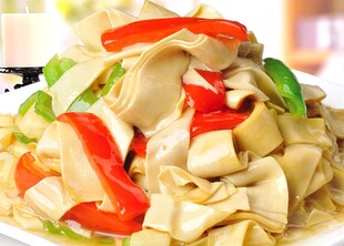 青椒炒百叶美食图片