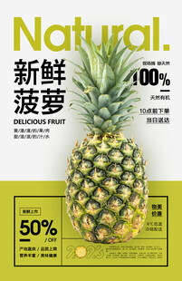 菠萝水果海报